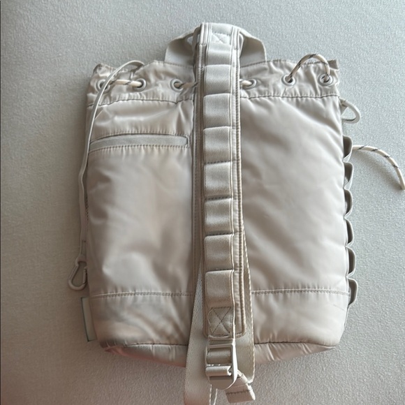 Cream Drawstring Backpack - Picture 4 of 4